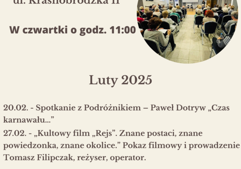Uniwersytet Trzeciego Wieku – luty 2025