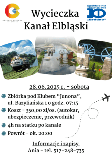 Wycieczka – Kanał Elbląski