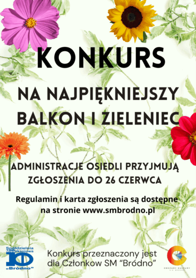 Konkurs: Najpiękniejszy balkon i zieleniec SM „Bródno” w 2025 r.