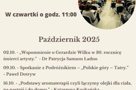 Uniwersytet Trzeciego Wieku – październik 2025