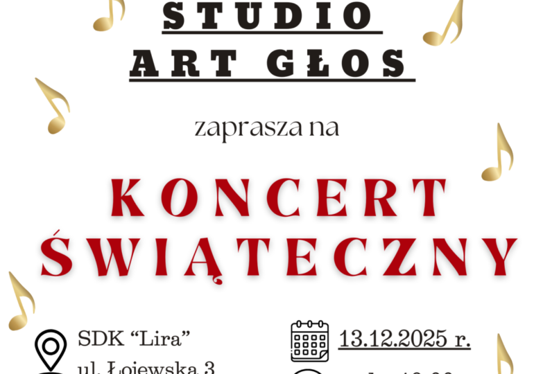 Studio Art Głos zaprasza na koncert świąteczny