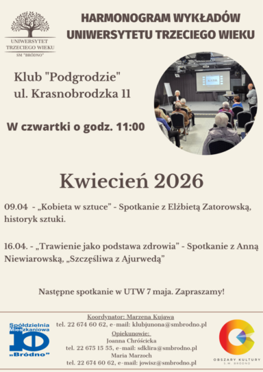 Uniwersytet Trzeciego Wieku Kwiecień 2026